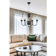 Apliqa Afredo 4'lü Siyah Salon Avize