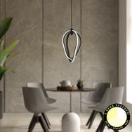 Apliqa Allanon Sarkıt 35 Watt Sarkıt 3 Renkli Ledli Modern Mutfak Banyo Led Salon Sarkıt Siyah Avize