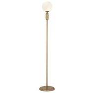 Apliqa Arlo Gold Beyaz Modern Tasarım Metal Lambader