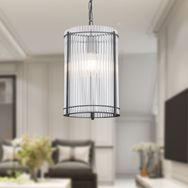 Apliqa Coswell Tekli 20'lik Siyah Kristalli Taşlı Modern Tasarım Kristal Salon Avize