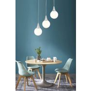 Apliqa Damla 3 Lü Krom Sıralı Modern Salon Avize