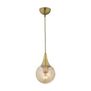 Apliqa Damla Gold Tekli Bal Camlı Eskitme Modern Sarkıt Avize