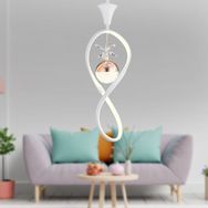 Apliqa Elvan Tekli Beyaz Bakır 3 Renkli 30 Ledli Modern Oturma Odası Koridor Salon Led Avize
