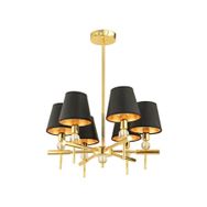 Apliqa Golden 6 Lı Şapkalı Salon Avize