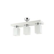 Apliqa Kare 3352-03-WH 3'lü Plafonyer Avize