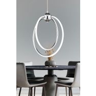 Apliqa Lucca 2'li Krom Sarkit 40 Watt Led Avize