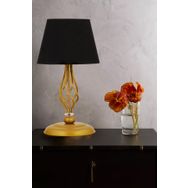 Apliqa Lupin Siyah Şapkalı Gold Abajur