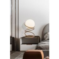 Apliqa Magura Tekli Eskitme Modern Yatak Odası Salon Abajur