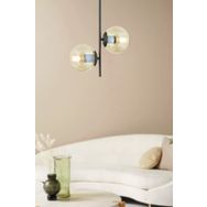 Apliqa Malibu 2 Li Siyah Modern Avize