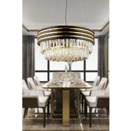 Apliqa Massello Kristal Taşlı Modern Tasarım Avize