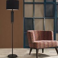 Apliqa Matisse Siyah Dekoratif Tasarım Ayaklı Modern Metal Lambader