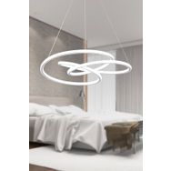 Apliqa Okasso Krom Sarkıt 140 Watt Sarkıt 3 Renkli Ledli Modern Mutfak Banyo Led Salon Sarkıt Avize
