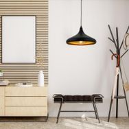 Apliqa Pera Siyah Tekli Modern Retro Sarkıt Retro Salon Avize