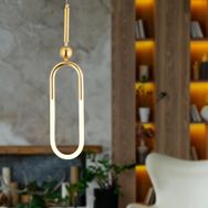 Apliqa Thisted Tekli Gold Ledli 13 Watt Modern Koridor Yatak Odası Salon Sarkıt Led Avize