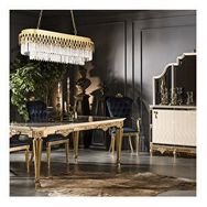 Apliqa Vina Sıralı Kristal Taşlı Eskitme Avize