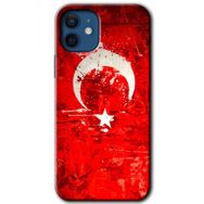 Apple iPhone 12 Albayrak 2 Baskılı Uyumlu Silikon Kılıf