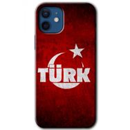 Apple iPhone 12 Ayyıldız Türk Baskılı Uyumlu Silikon Kılıf