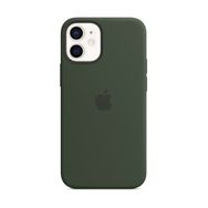 Apple iPhone 12 Mini MagSaf Koyu Yeşil Silikon Kılıf