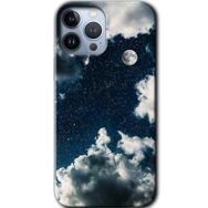 Apple iPhone 12 Pro Gece Gökyüzü Baskılı Uyumlu Silikon Kılıf