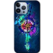 Apple iPhone 12 Pro Gizemli Pusula Baskılı Uyumlu Silikon Kılıf