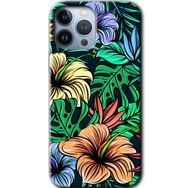 Apple iPhone 12 Pro Hibiscus Flowers Baskılı Uyumlu Silikon Kılıf