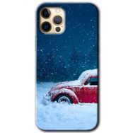 Apple iPhone 12 Pro Karlı Vosvos Baskılı Uyumlu Silikon Kılıf