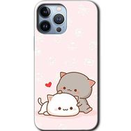 Apple iPhone 12 Pro Kedi Aşkı Baskılı Uyumlu Silikon Kılıf