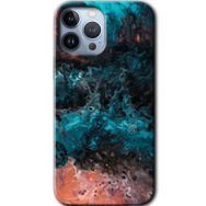 Apple iPhone 12 Pro Liquid Colorfull Baskılı Uyumlu Silikon Kılıf