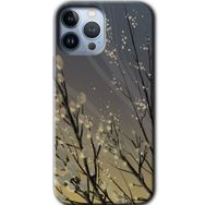 Apple iPhone 12 Pro Max Branches Flowers Baskılı Uyumlu Silikon Kılıf