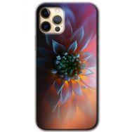 Apple iPhone 12 Pro Max Çiçek Motif Baskılı Uyumlu Silikon Kılıf