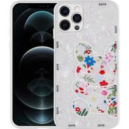Apple iPhone 12 Pro Max Desenli Sert Silikon Mumila Kapak Kılıf