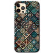 Apple iPhone 12 Pro Max Mat Mandala Baskılı Uyumlu Silikon Kılıf