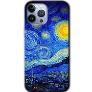 Apple iPhone 12 Pro Max Starry Night Baskılı Uyumlu Silikon Kılıf