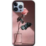 Apple iPhone 12 Pro Retro Gül Baskılı Uyumlu Silikon Kılıf