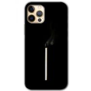 Apple iPhone 12 Pro Sönmüş Kibrit Baskılı Uyumlu Silikon Kılıf