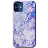 Apple iPhone 12 Spots Lilac Baskılı Uyumlu Silikon Kılıf