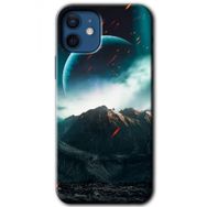Apple iPhone 12 Uzay Gökyüzü Baskılı Uyumlu Silikon Kılıf
