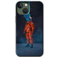 Apple iPhone 13 Smoke Astronot Baskılı Uyumlu Silikon Kılıf