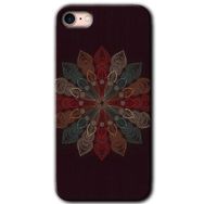 Apple iPhone 7 Mandala Flower Wal Baskılı Uyumlu Silikon Kılıf