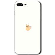 Apple iPhone 7 Plus Cat Minimalism Baskılı Uyumlu Silikon Kılıf