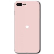 Apple iPhone 7 Plus Sade Kalp Baskılı Uyumlu Silikon Kılıf