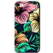 Apple iPhone 8 Çizim Çiçekler Baskılı Uyumlu Silikon Kılıf
