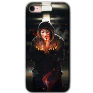 Apple iPhone 8 V for Fire Baskılı Uyumlu Silikon Kılıf