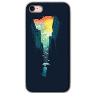 Apple iPhone SE 2020 City Bird Sky Baskılı Uyumlu Silikon Kılıf