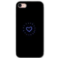 Apple iPhone SE 2020 Heart Strokes Baskılı Uyumlu Silikon Kılıf