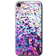 Apple iPhone SE 2020 Mosaic Fragments Colorfull Baskılı Uyumlu Silikon Kılıf