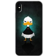 Apple iPhone X Angry Duck Baskılı Uyumlu Silikon Kılıf