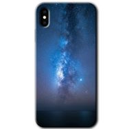 Apple iPhone X Samanyolu Baskılı Uyumlu Silikon Kılıf
