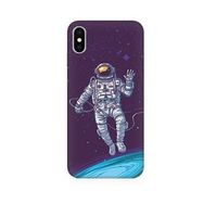 Apple iPhone X Uyumlu Astronot Baskılı Silikon Kılıf