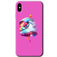 Apple iPhone X Uzay Başlığı Baskılı Uyumlu Silikon Kılıf